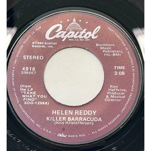 Helen Reddy Killer Barracuda / A Way With the Ladies 45 Soft Rock 1980 Capitol